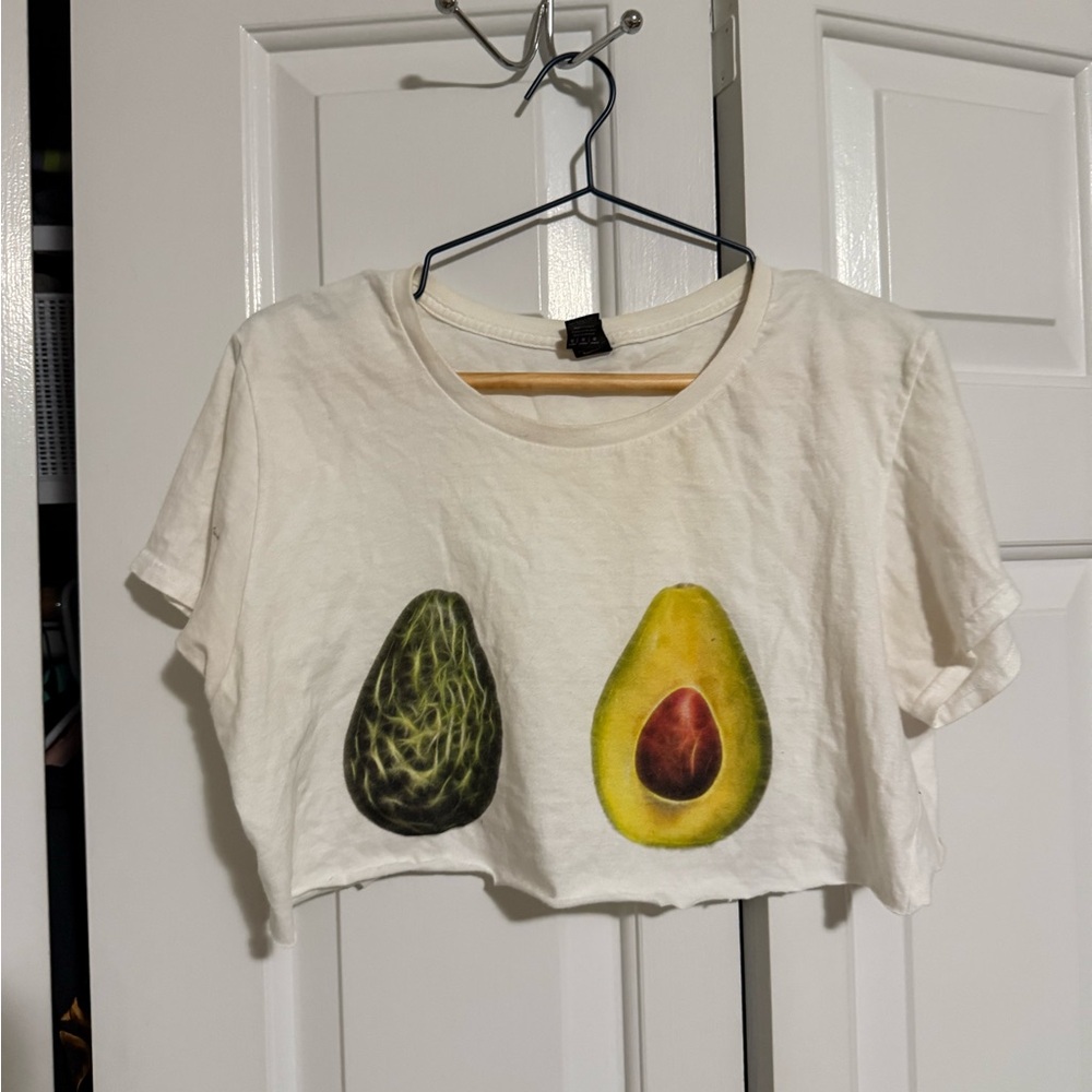 Avocado Print Crop Top